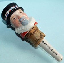 Alte Beefeater Burrough’s Gin Porzellan Schnapsnase / Ausgießer / Pourer WADE