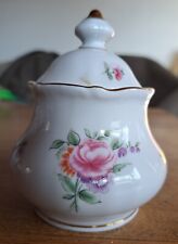 Burg Lindau Zuckerdose Milchkännchen Set Porzellan Streublumen