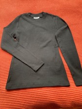 Marc O' Polo, LONGSLEEVE SLIM AUS RIPPJERSEY, schwarz, Gr. M