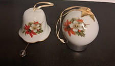 Weihnachtsdeko Glocke & Kugel Freiberger Porzellan