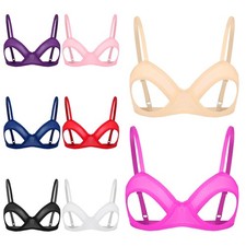 Damen Unterwäsche Erotische BH Transparent Lingerie Bra Dessous Push Up Top