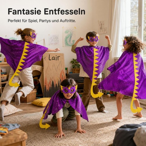 Kinder kostüm drachen umhang - kinder,