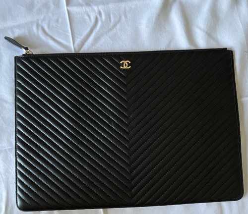 Damen clutch leder schwarz - 1:1,