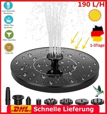 1,5W Solar Teichpumpe Solarpumpe Brunnenpumpe Gartenbrunnen Miniteich Brunnen