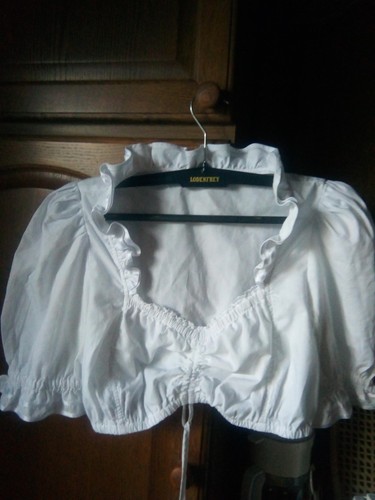 Dirndlbluse weiß - dirndlbluse, 44/46