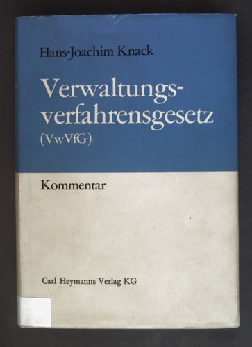Verwaltungsverfahrensgesetz - ,