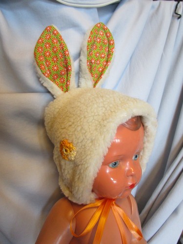 Osterhase mütze natur webpelz - mütze,