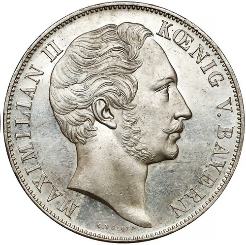 Bayern doppelgulden 1855 - bayern,