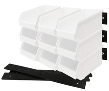 18 Stück Stapelboxen Weiß u