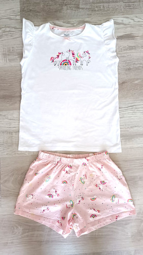 Pyjama mädchen shorty kurzarm - shorty,