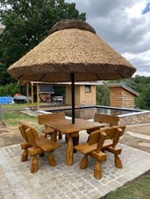 Sitzgarnitur  mit Sonnenschirm