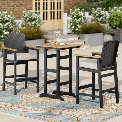 Polyrattan gartenbar set - gartenbar,