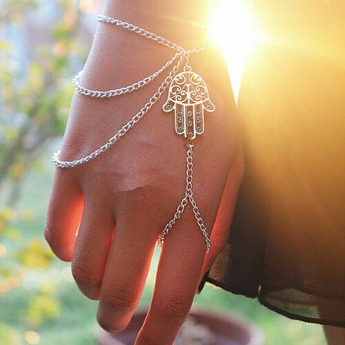 Retro hamsa handarmband fatima - retro,