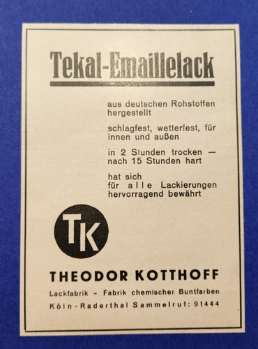 Tekal emaillelack theodor - 43.,