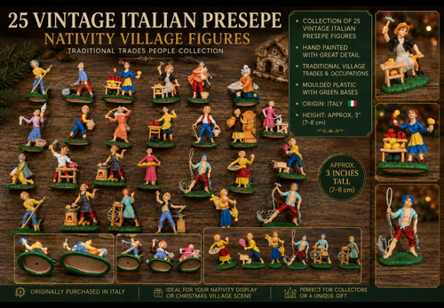 Vintage italienische presepe - vintage,