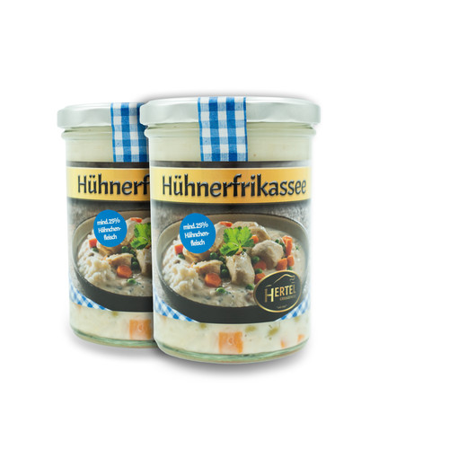 Hühnerfrikassee 400g glas - hühnerfrikassee,