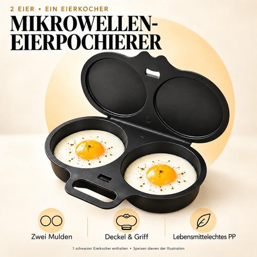 Mikrowellen eierkocher schwarz - mikrowellen,