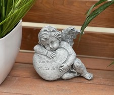 Frostfeste Steinfigur Engel am