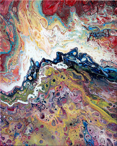 Pouring art acryl - pouring,