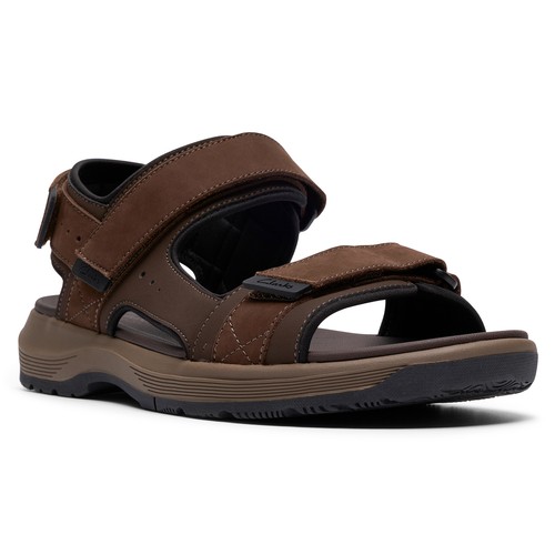 Clarks leder sandale braun - leder-sandale,