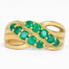 Vintage karat rund grün - vintage,