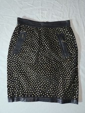 Moschino Leder Rock Mit