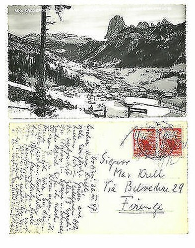 Postkarte von grodnertal - postkarte,
