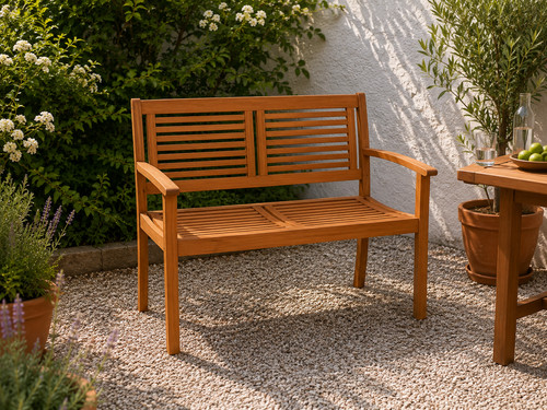 Gartenbank 58x110x90 braun - gartenbank,