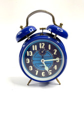 Junghans Mechanischer Wecker blau Vintage