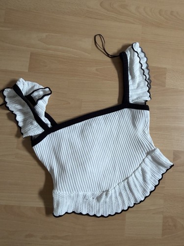 Zara top bluse rüschen - top,