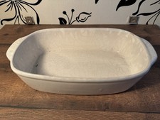 Keramik Auflaufform / Backform rechteckig Vintage Craquelé