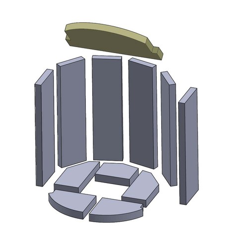 Heizgasumlenkplatte 360 230 - 360, x