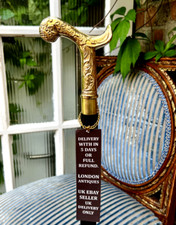 Derby gebogener Griff faltbar schwarz Holz Gehstock Stock - individuell alle Größen