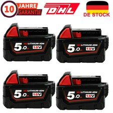 Für Original Milwaukee M18 Akku M18 18V XC 5,0Ah Li-Ion 48-11-1860 48-11-1852 DE