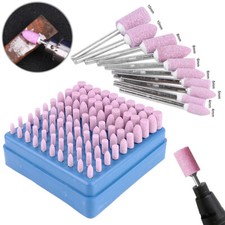 100x Schleifstein-Set Polierstifte Scheifstifte 3mm für Dremel Bohrmaschine