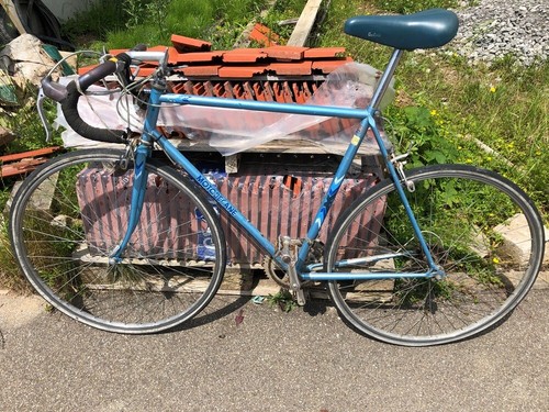 Blaues rennrad vintage - blaues,