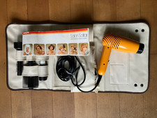 1970er KRUPS Haartrockner-Set Fön Vintage Orange