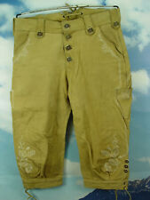 mit Stickerei in guten Zustand dicke SKANDAL Kniebund Lederhose Gr.50/52