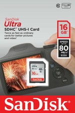16GB SanDisk Speicher SD Karte