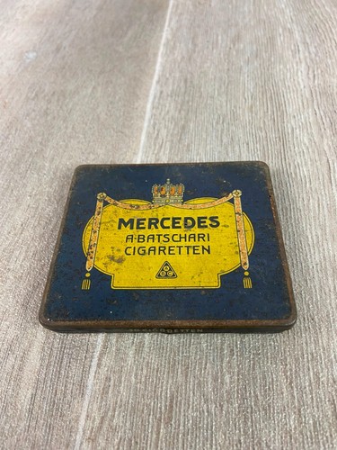 Antike blechdose mercedes - antike,