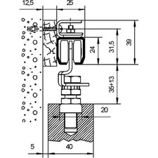 Laufschiene HELM 45, Länge