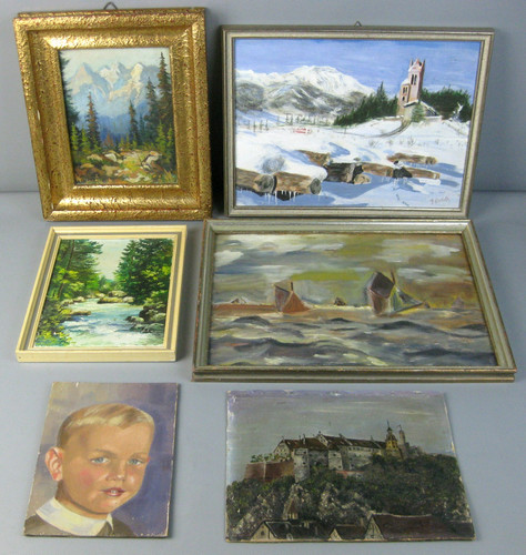 Konvolut altes gemälde - konvolut, 6