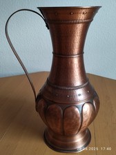 Kupfer Bodenvase Blumenvase Vase mit Henkel, Handarbeit ,  52 cm