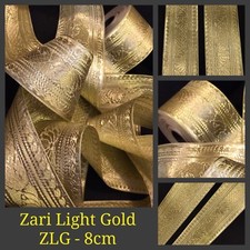 1 Yard Zari hell goldenes