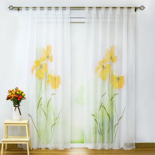Gardine stores mit schlaufen - stores,