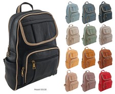 Damen Tasche Rucksack Shopper Citybag Leder-Optik - viele Farben!