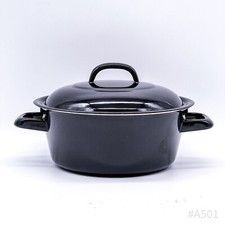 Vintage Emaille Kochtopf mit