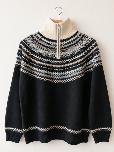 Damen wollpullover norweger - wollpullover,