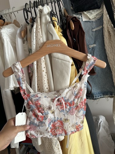Blumen top mesh - blumen, weiß