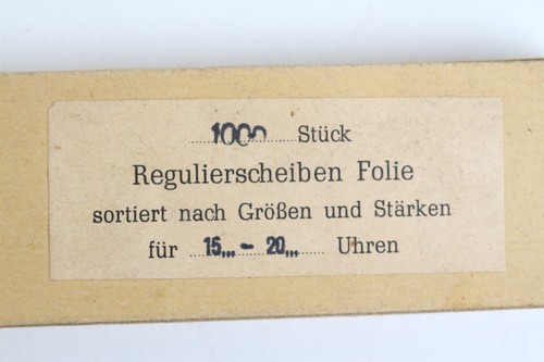 Regulierscheiben folie - regulierscheiben,